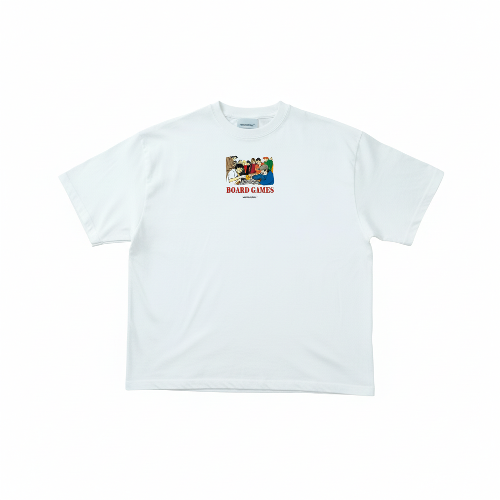 Camiseta Board Games perfectamente planchada